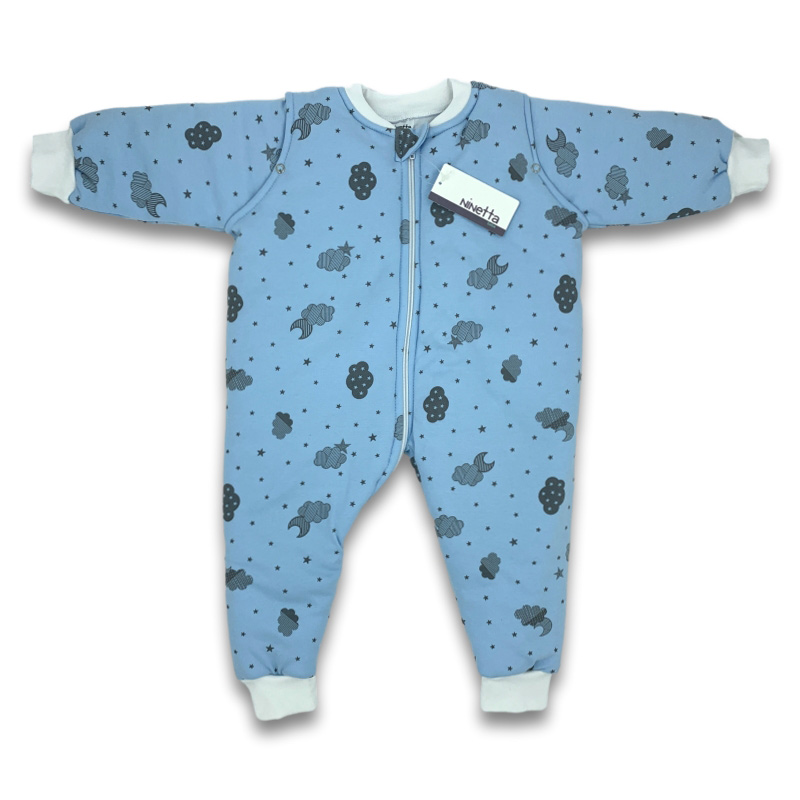Sleeping bag Ninetta Bebe interlock blue bubbles