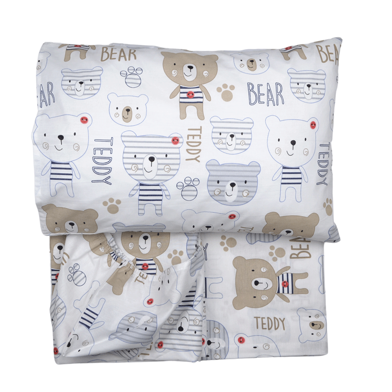 Ninetta bebe. Σεντόνια κούνιας Teddy bear - 498